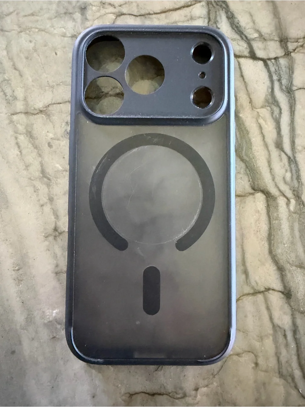 Spigen Clear Back Black MagSafe iPhone Case - I17